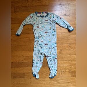 Magnetic Me 9-12M Onesie with Fun Vehicle Print
